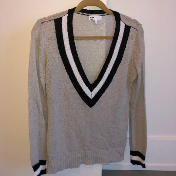 by the way. Sweaters - Beige, V-neck Sweater
